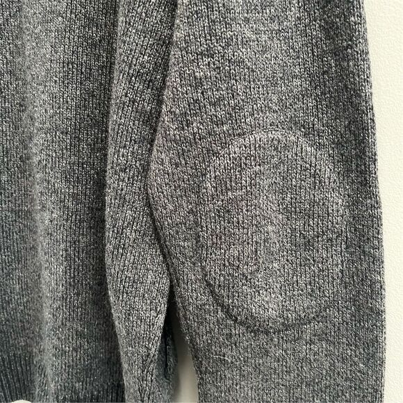 Pronto Uomo Men's Gray Wool Full Zip Bomber Sweater‎ Cardigan Size L - Picture 8 of 9